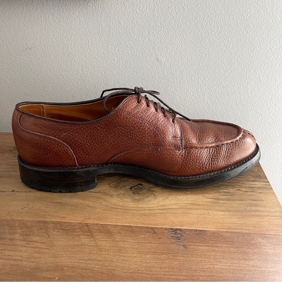 Allen Edmonds Canton Tan Pebble Oxfords USA Mens 9.5 D - Picture 13 of 13